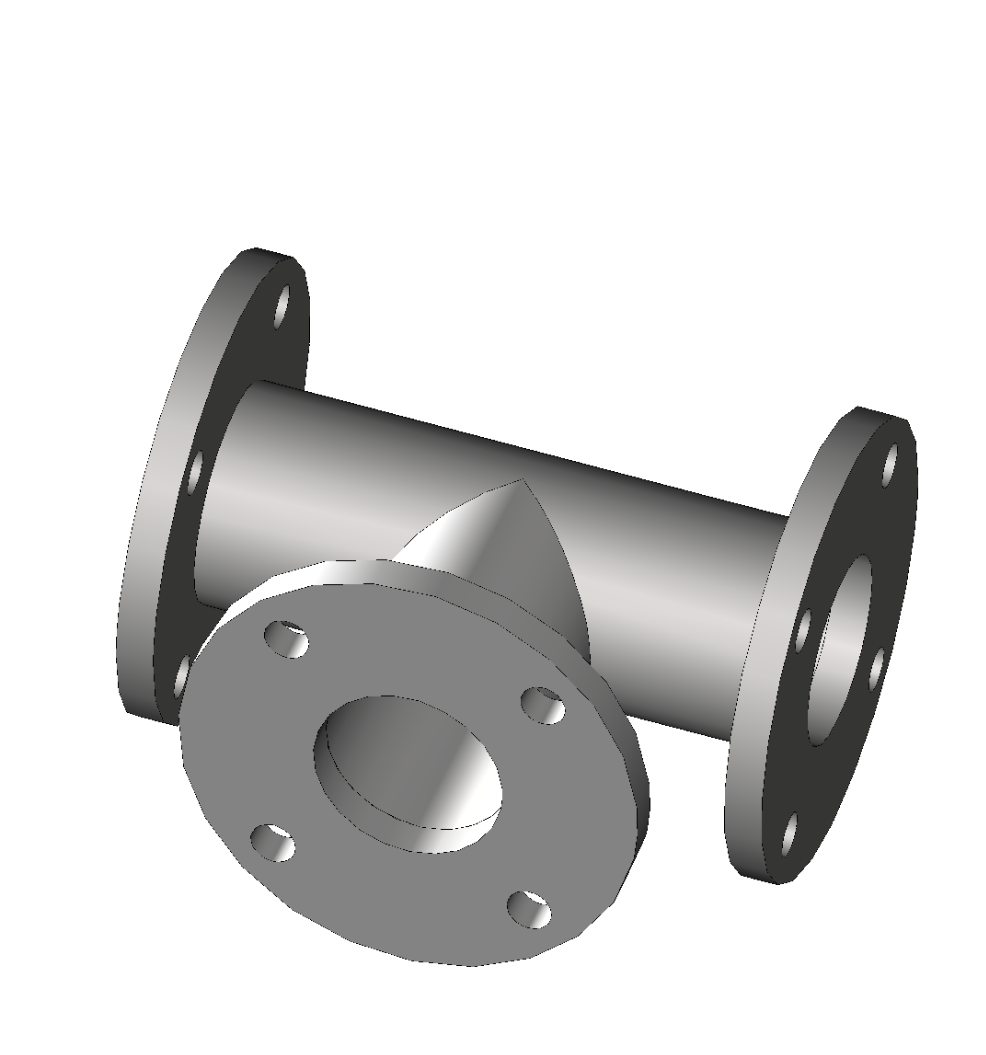 ANSI 150# Flanged Sch10 Equal Pipe Tee 316SS