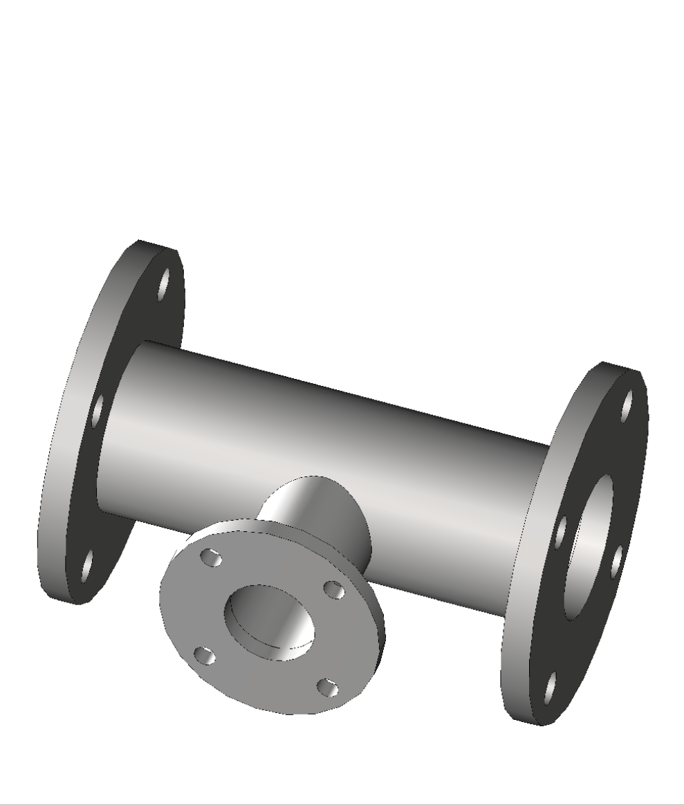 ANSI 150# Flanged Sch10 Reducing Pipe Tee 316SS