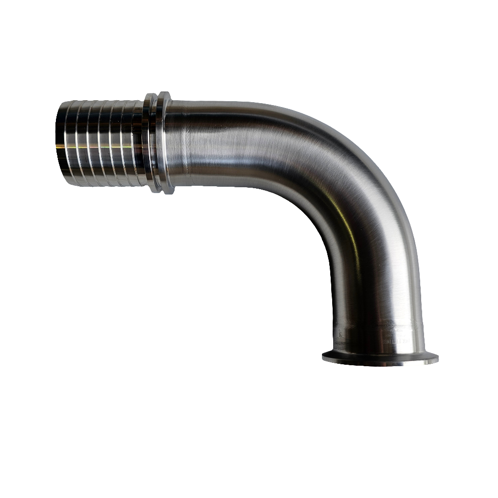 Triclover to Crimp Hose Tail 90 degree