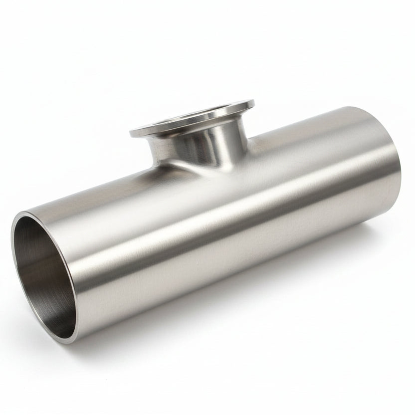 Butt Weld Hygienic Tri-clover Instrument Tee 316SS