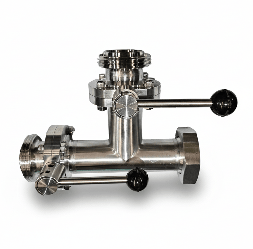 Rjt 2 Inch 2 inch RJT BSM 3 way Valve Tee Sanitary/Hygienic 316SS – Inox Fittings