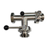 RJT BSM 3 way Valve Tee Sanitary/Hygienic 316SS