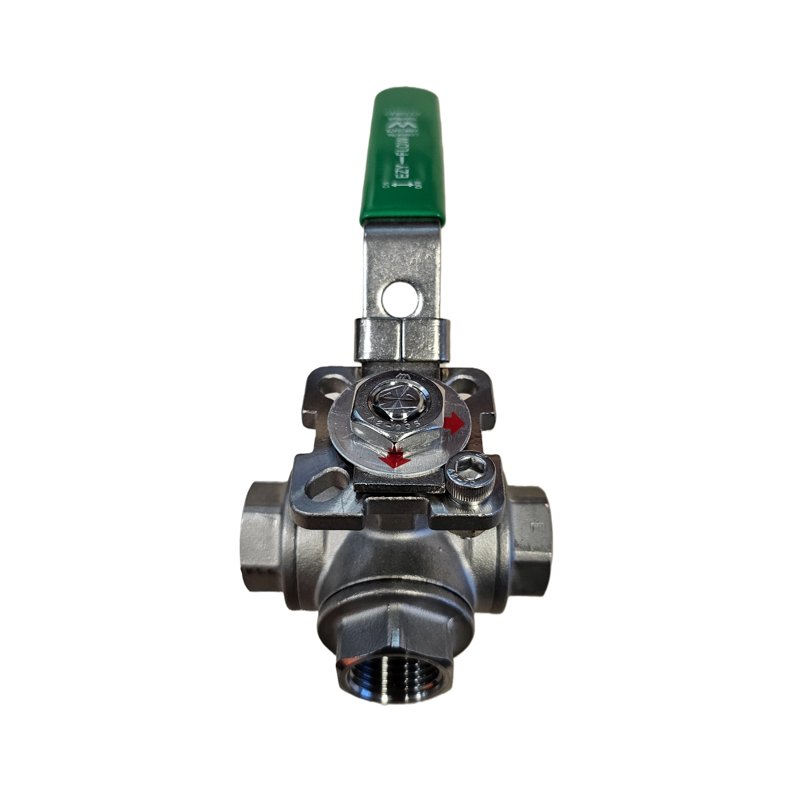 BSP 3 Way Stainless Steel Ball Valve 'L' Port