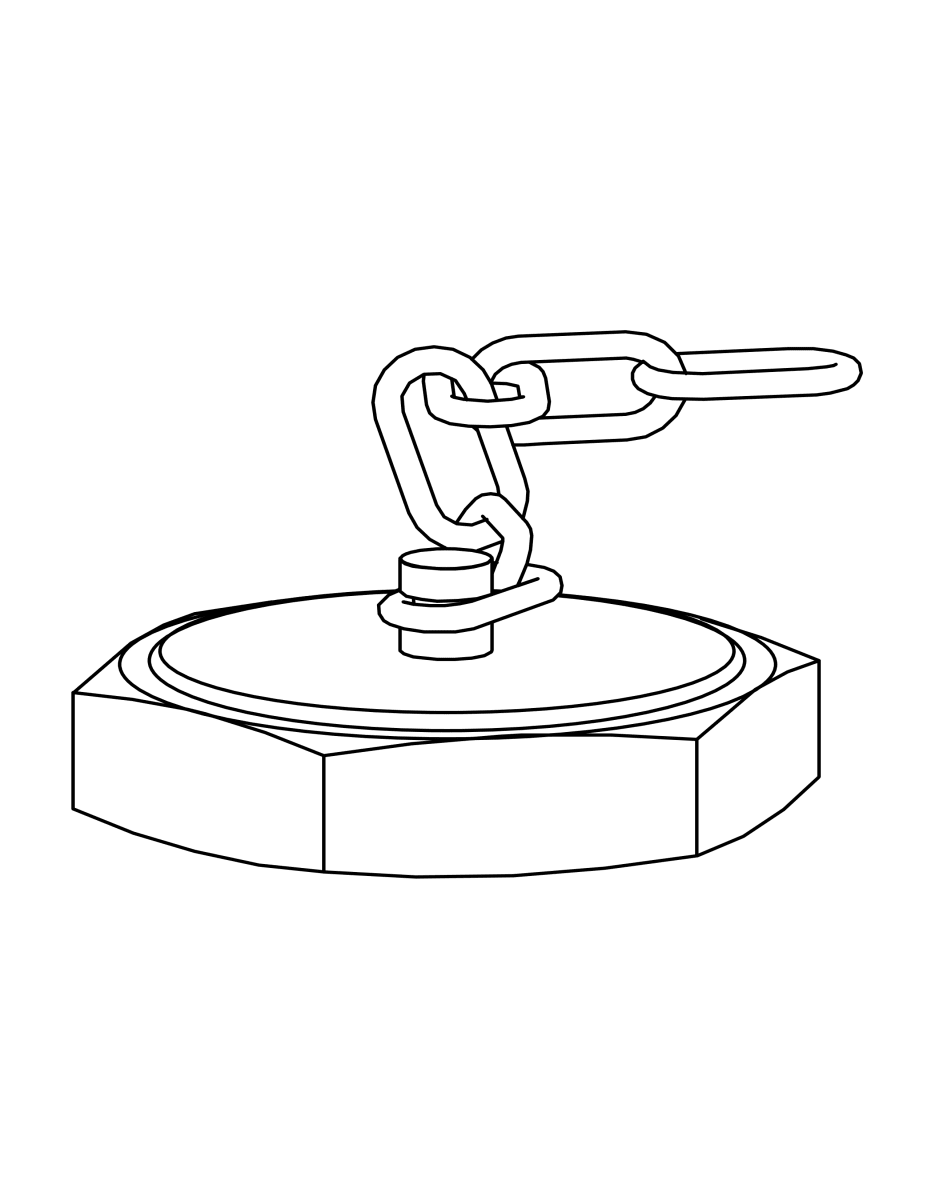 Nut Chain BSM Blank Nut with Chain – Inox Fittings