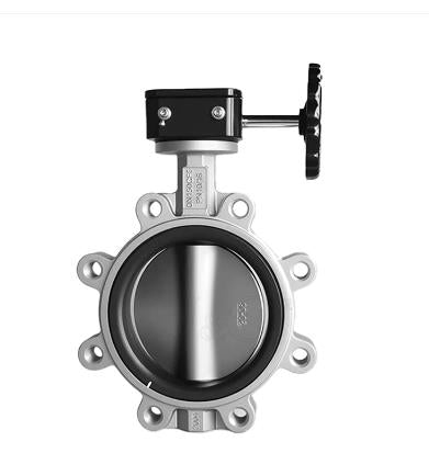 Table E Threaded Butterfly valve QT450 Stainless Wetted parts and Gear Box