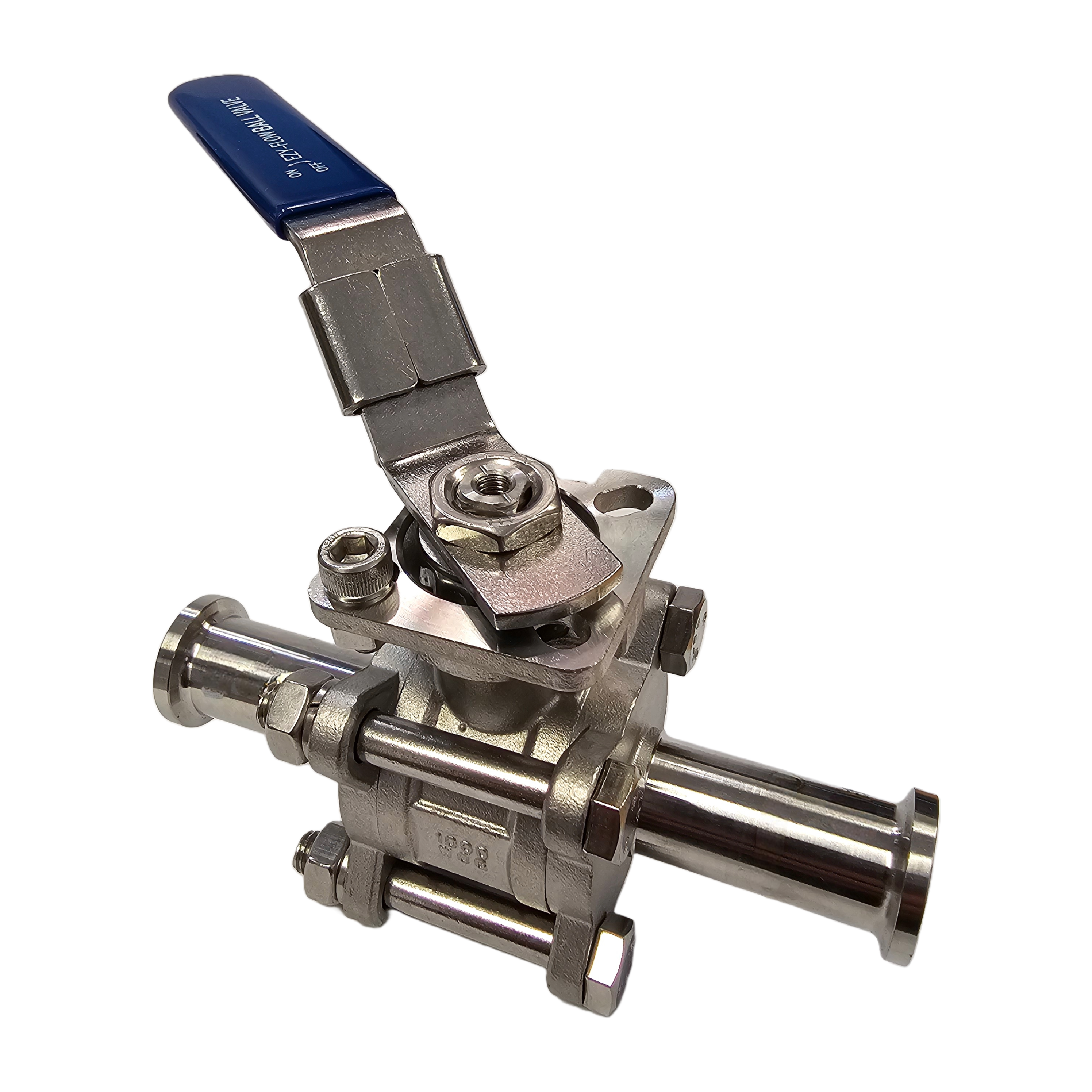 Hygienic Ball valve 3 Piece with Triclover Connections