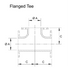 Flanged Sch10 Equal Pipe Tee 316SS TE