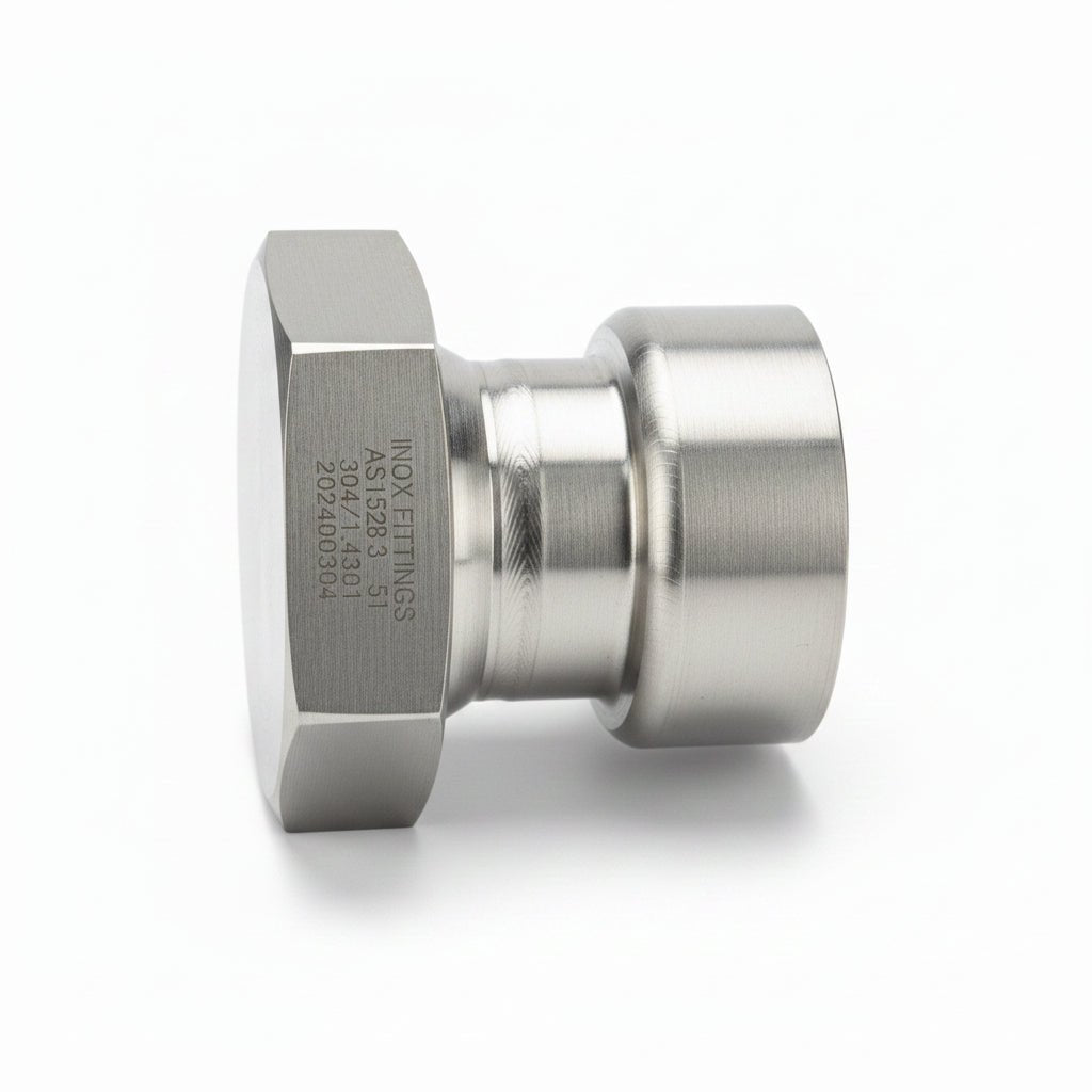 BSM RJT Female to Female BSP Adaptor 316SS - Inox Fittings