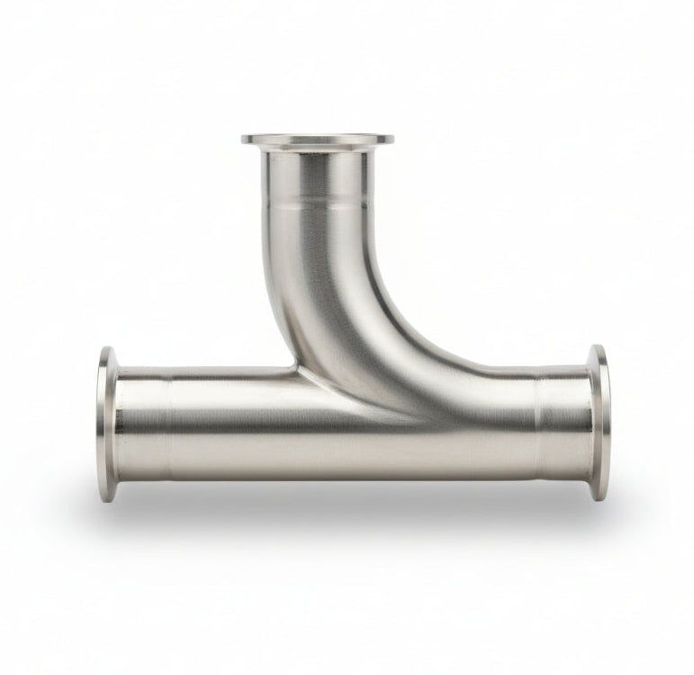 Tri Clamp Swept Tee 316SS AS1528