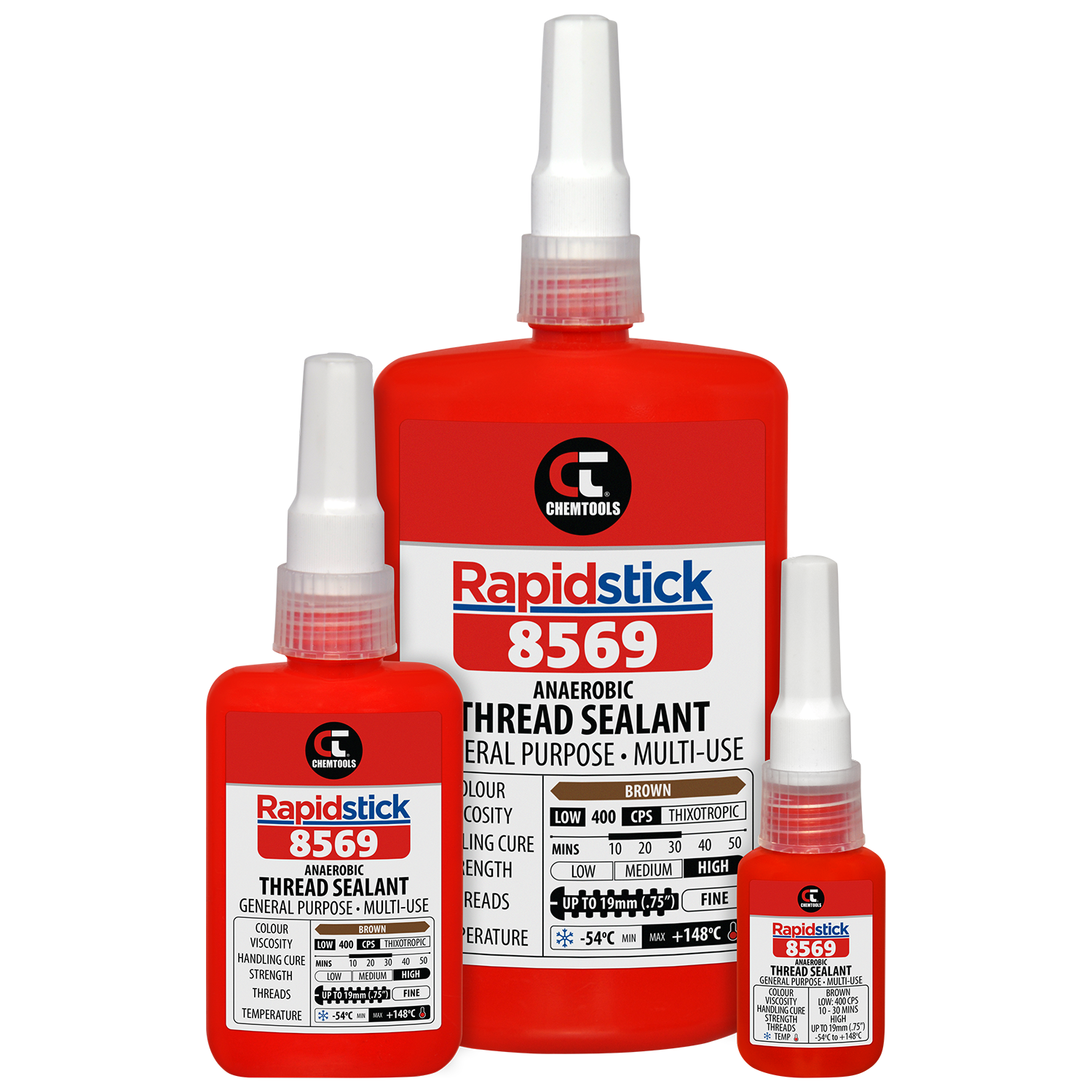 Rapidstick™ 8569 Thread Sealant (Multi-Use, Fine Threads)