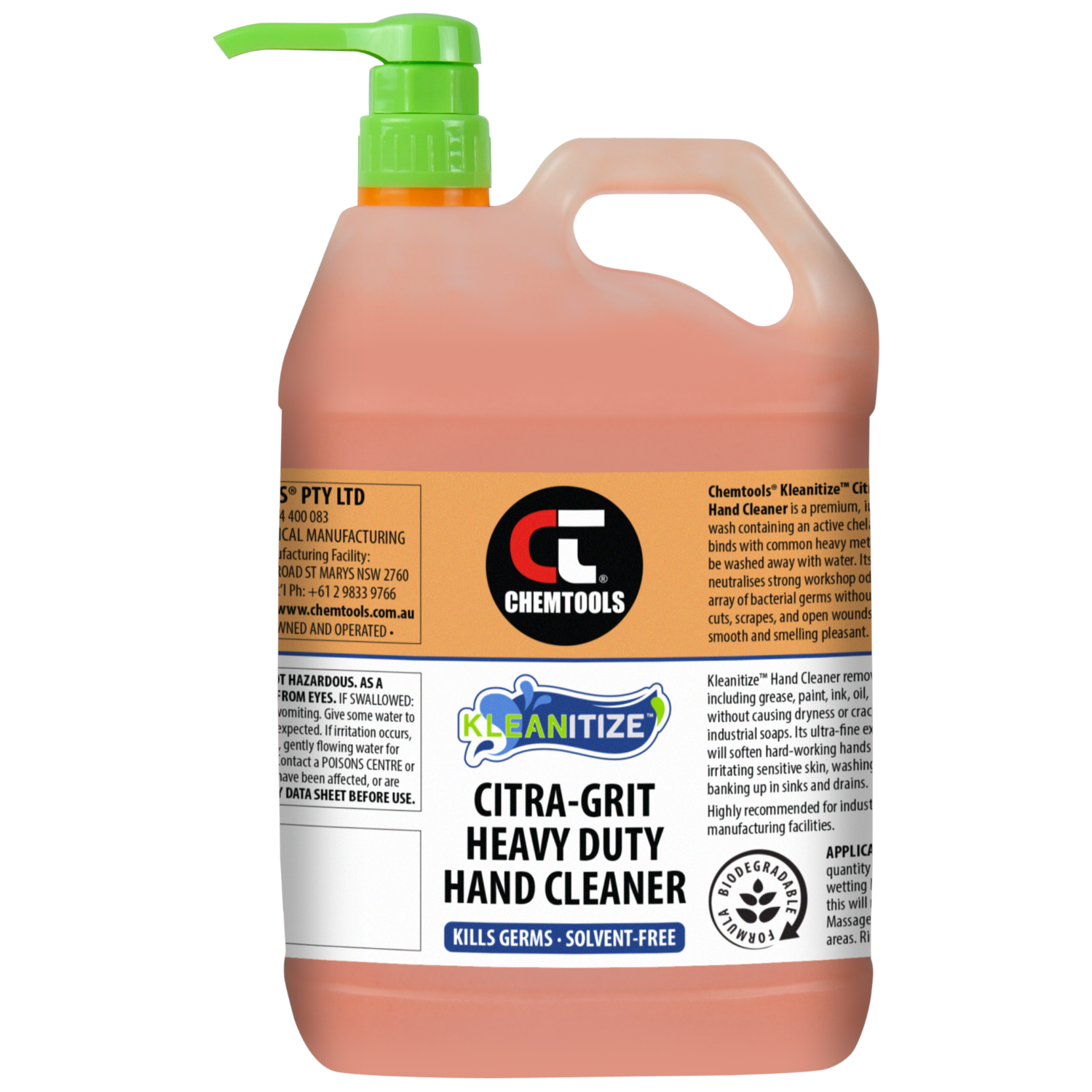 Kleanitize Citra-Grit Heavy Duty Hand Cleaner