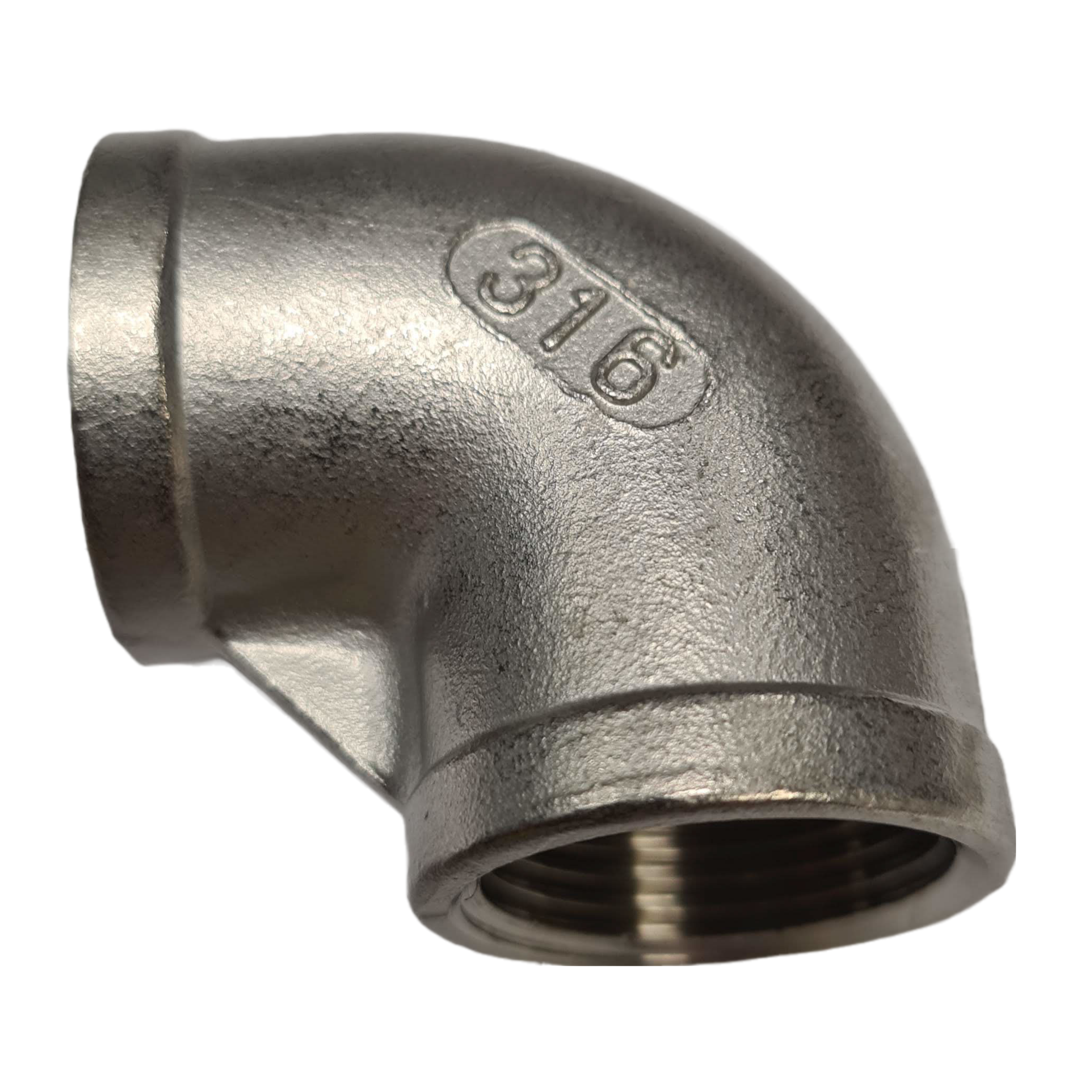 BSP 90° 316 Stainless Steel Elbow F-F